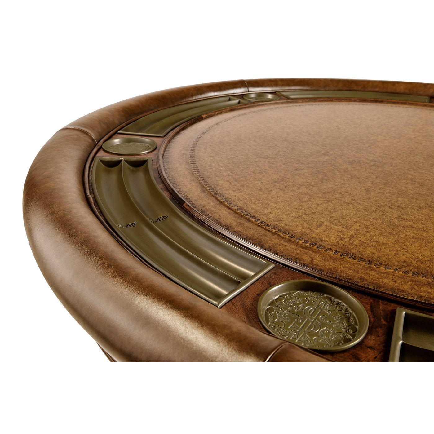 Mahogny runt Poker bord