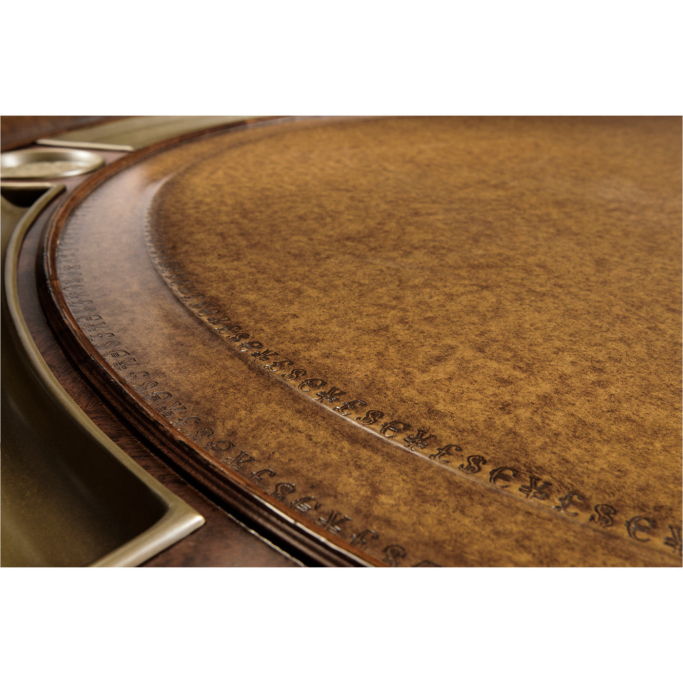 Mahogny runt Poker bord