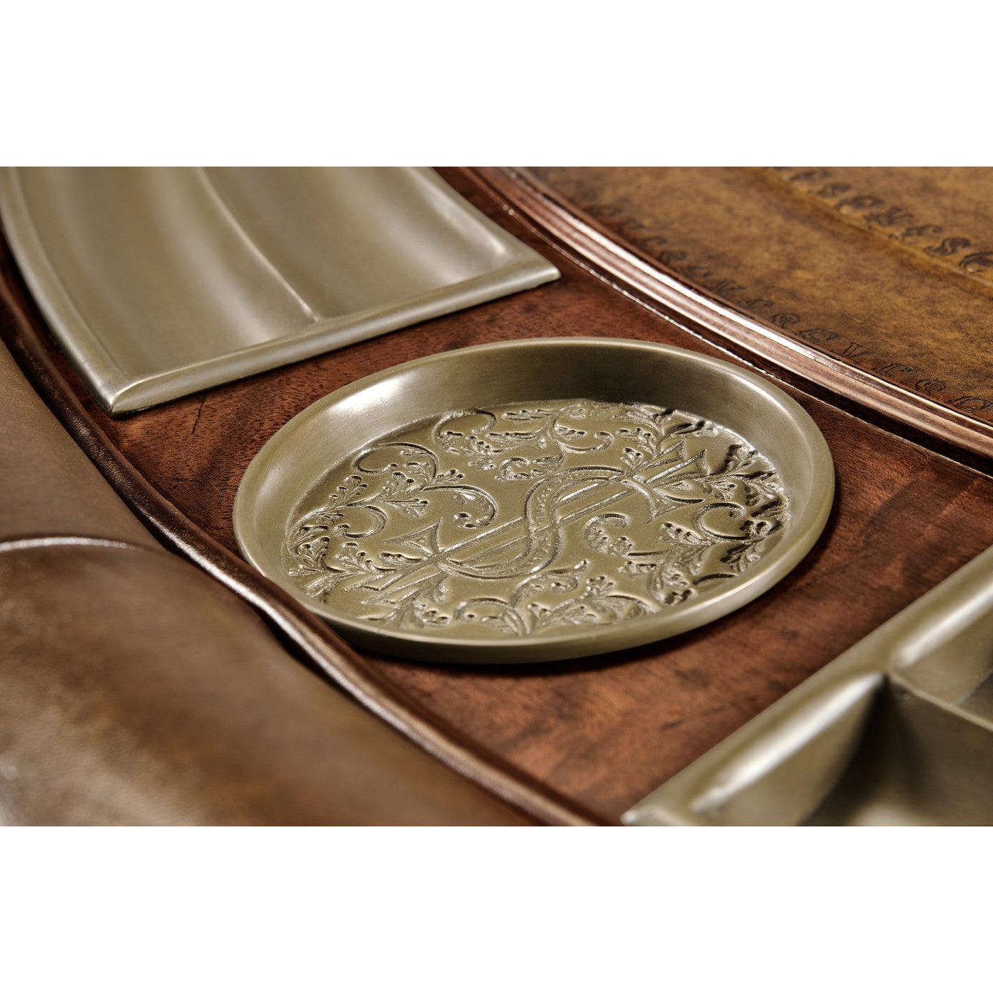 Mahogny runt Poker bord