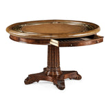 Mahogny runt Poker bord