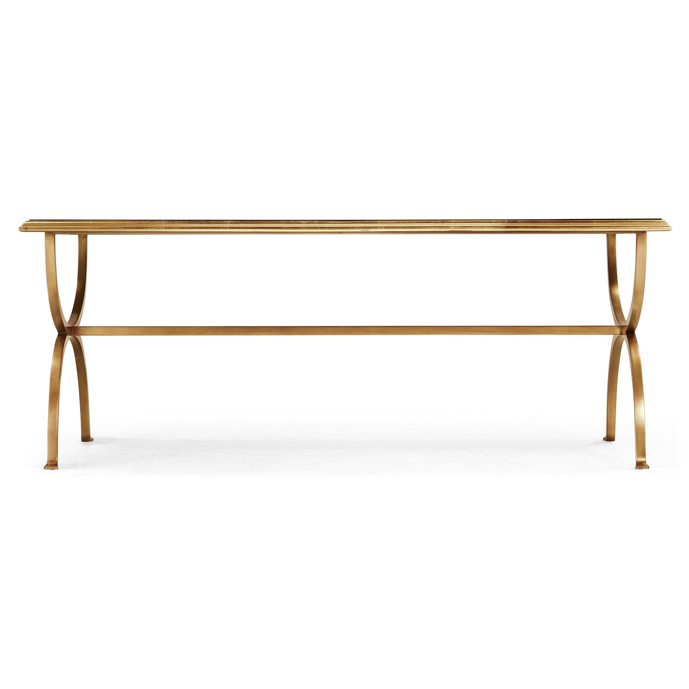 Coffee Table Hourglass in Eglomise - Gilded - Jonathan Charles