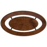 Oval Coffee Table Glass Topped High Lustre - Jonathan Charles
