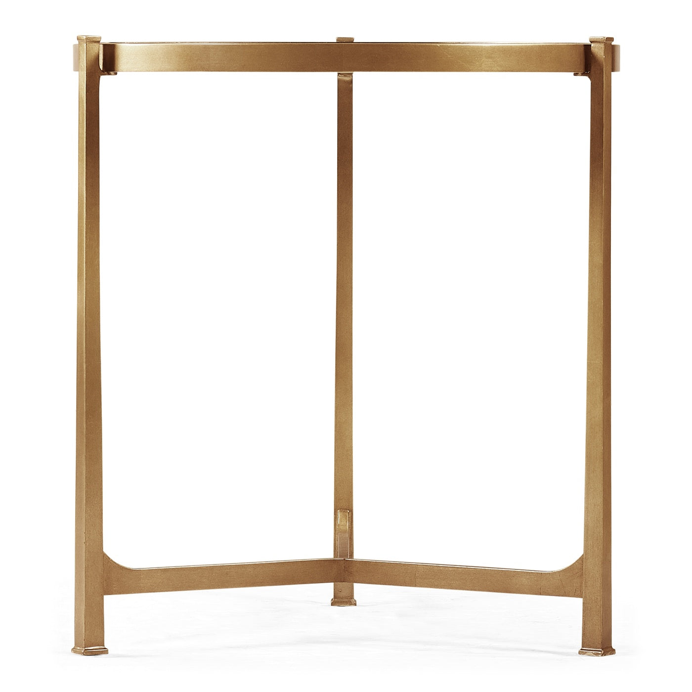 Large Round Lamp Table Contemporary in Eglomise - Gilded - Jonathan Charles