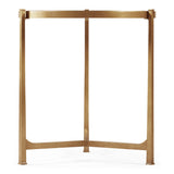 Large Round Lamp Table Contemporary in Eglomise - Gilded - Jonathan Charles