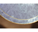 Large Round Lamp Table Contemporary in Eglomise - Gilded
