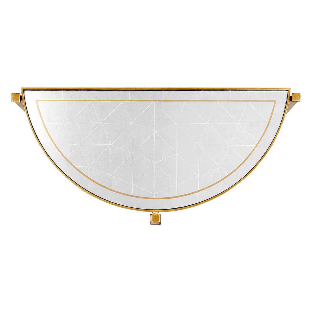 Small Demilune Console Table Contemporary - Gilded - Jonathan Charles