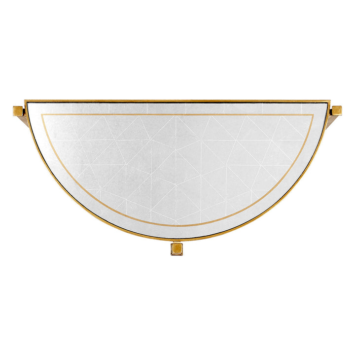 Small Demilune Console Table Contemporary - Gilded - Jonathan Charles
