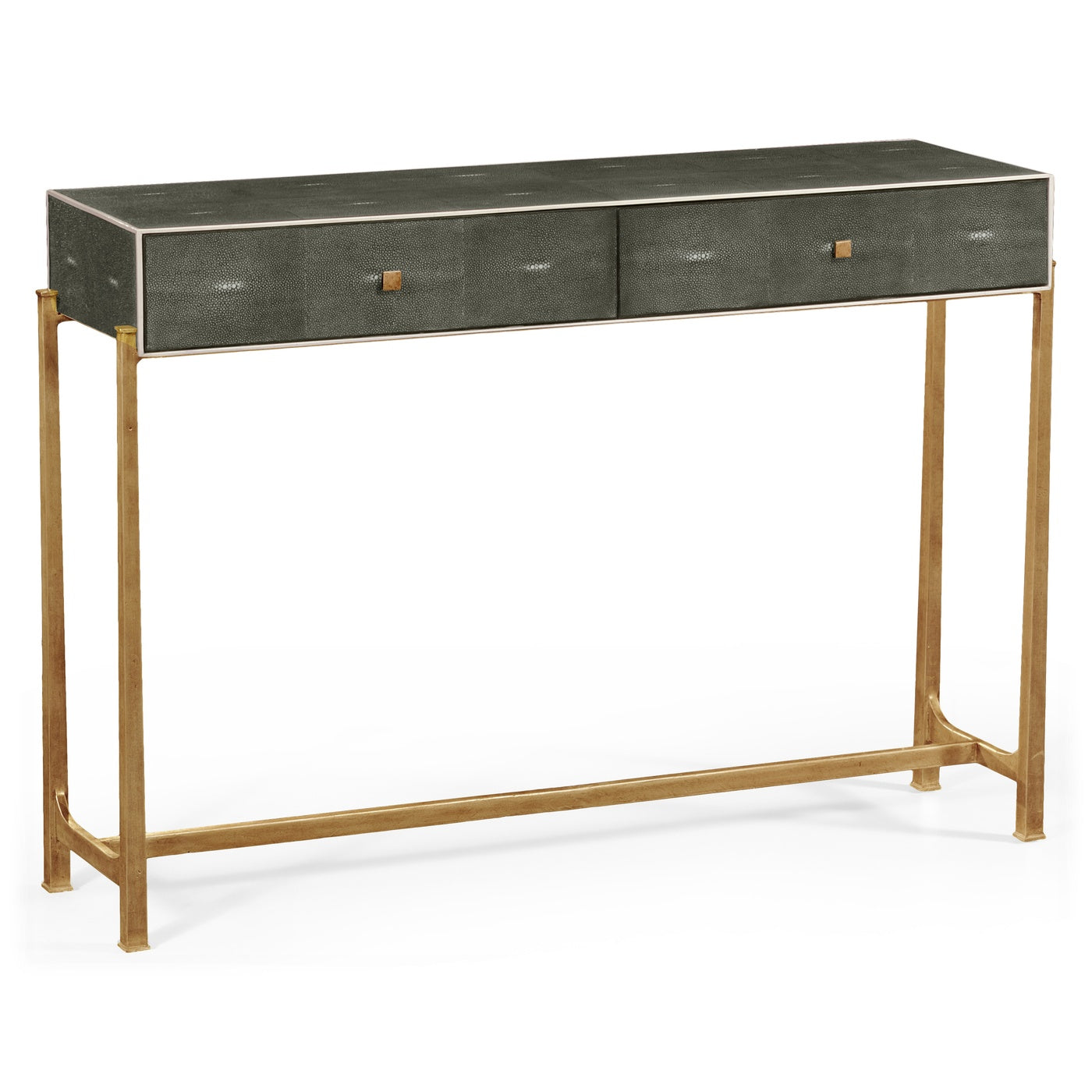 1930s konsolbord i förgyllt Anthracite shagreen