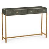 1930s konsolbord i förgyllt Anthracite shagreen