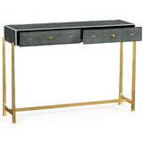 1930s Console Table in Gilded Anthracite Shagreen