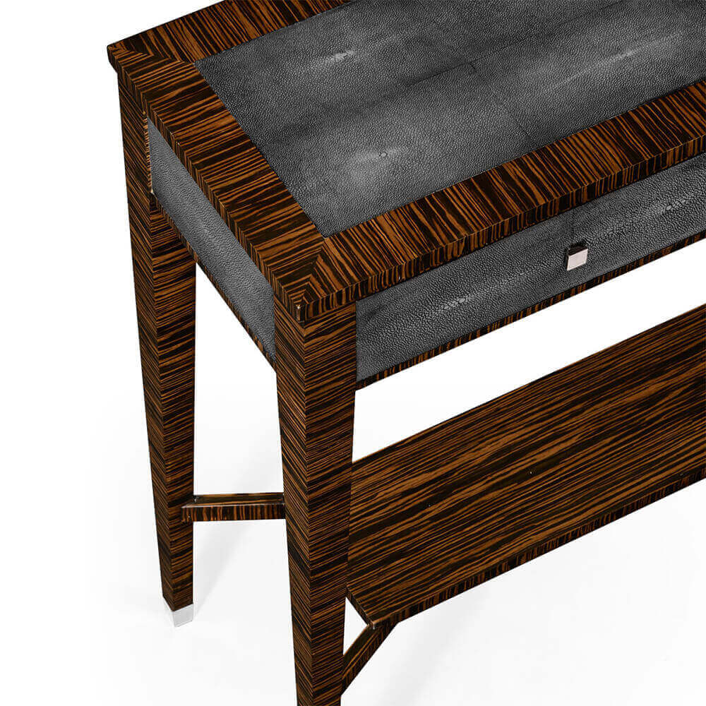Shagreen Console Table with Drawers