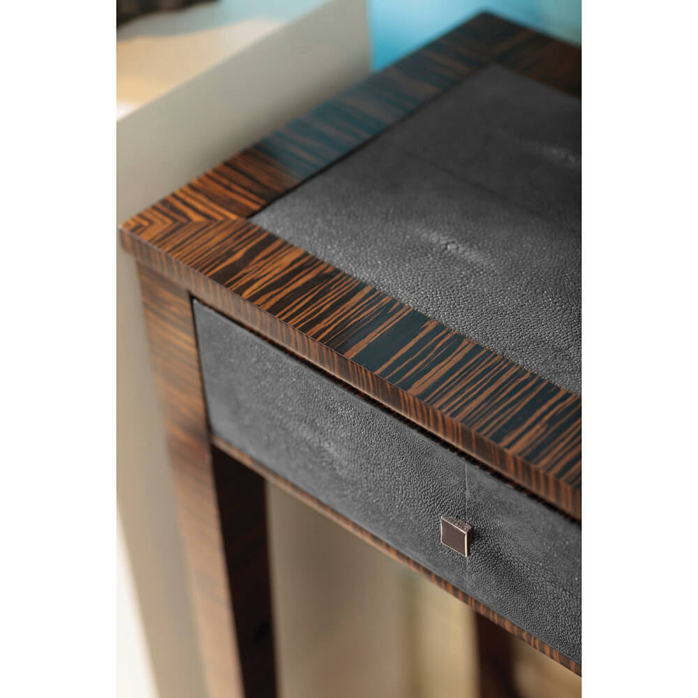 Shagreen Console Table with Drawers