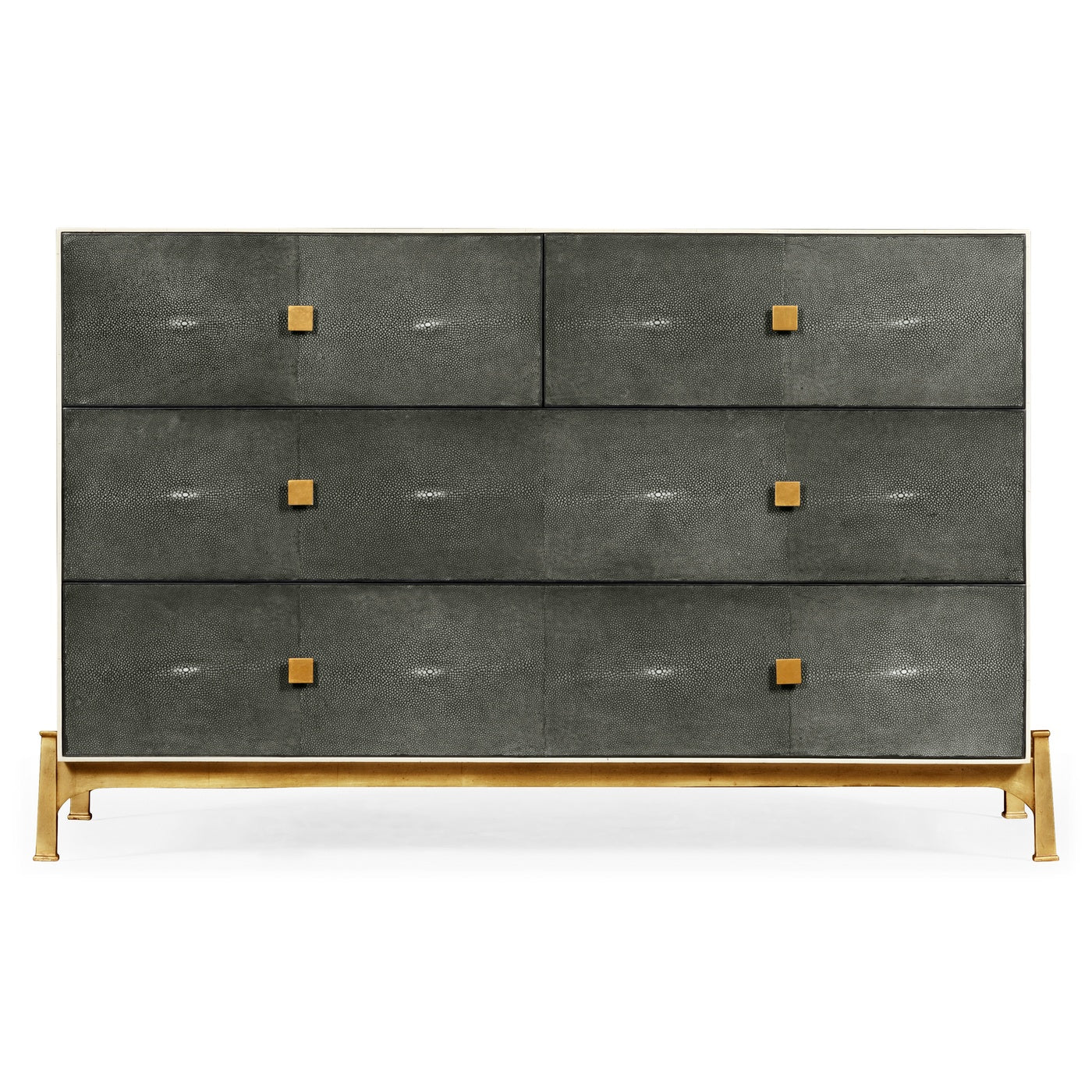 1930s Chest of Drawers in Gilded Anthracite Shagreen - Large - Jonathan Charles