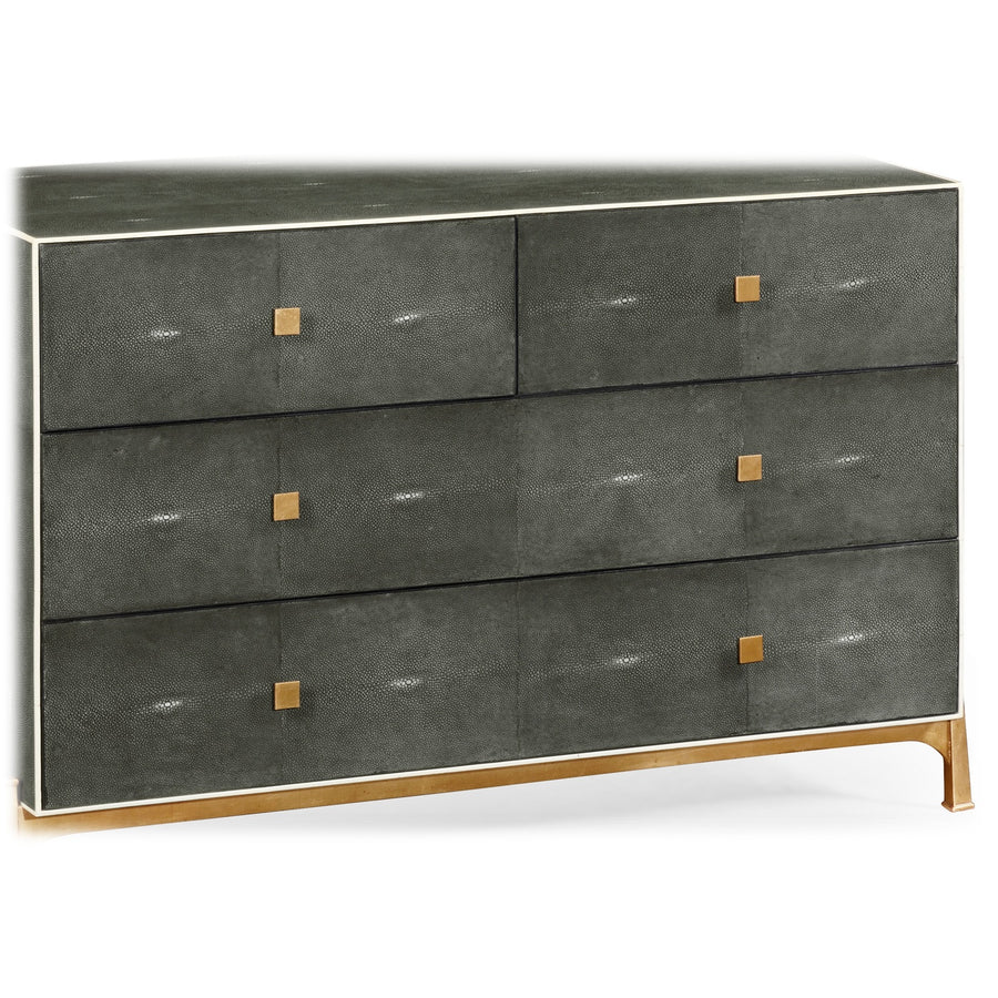 1930s byrå i förgylld Anthracite shagreen – stor