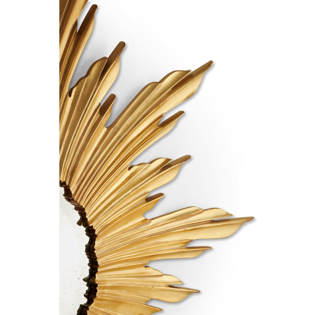 Small Wall Mirror Sunburst - Gold - Jonathan Charles