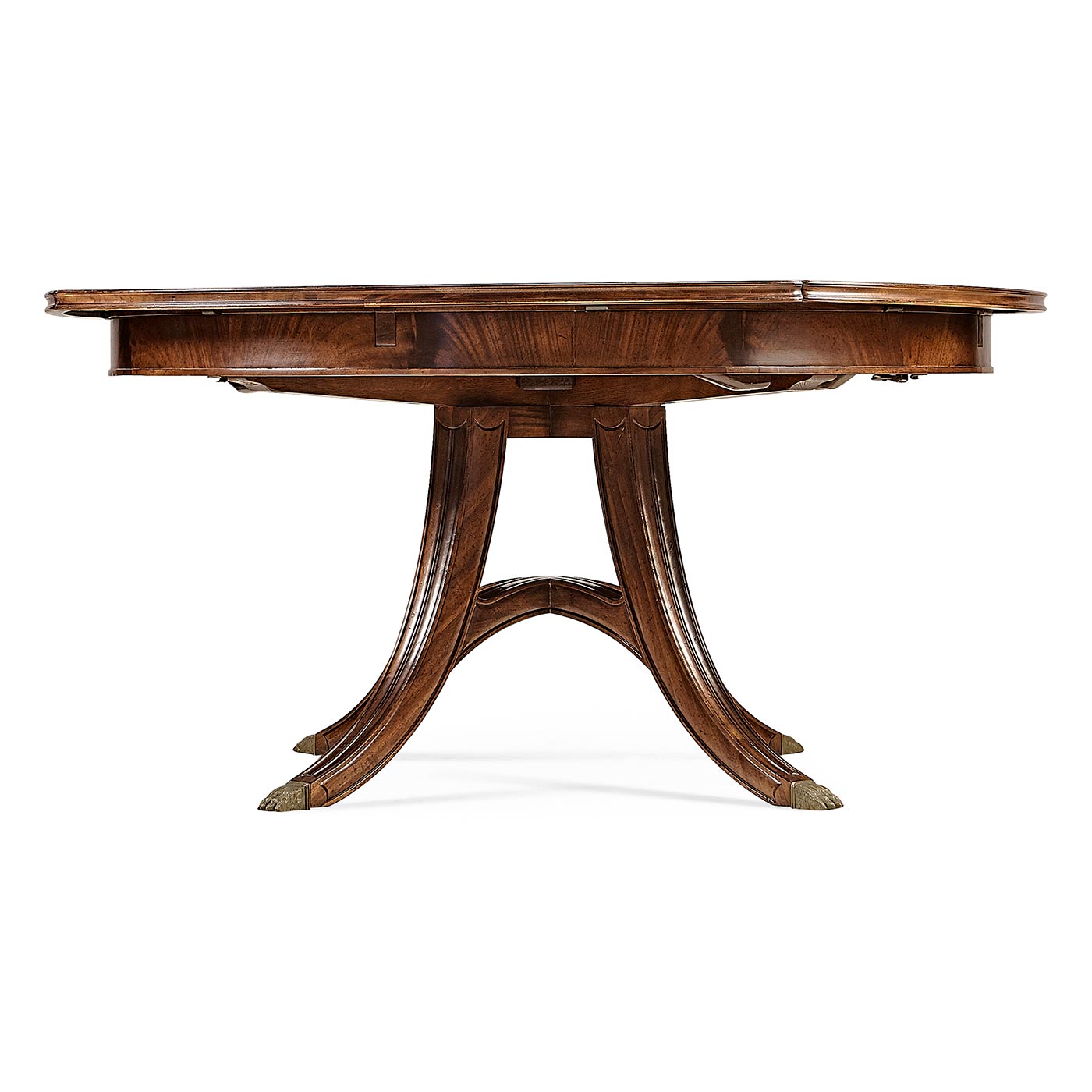 Mahogany Round Extending Dining Table 150 - 187cm - Jonathan Charles