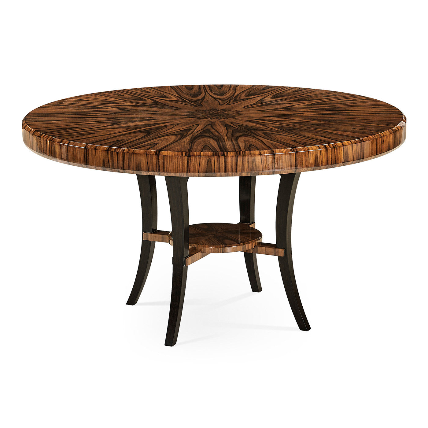 54" Art Deco High Lustre Round Dining Table - Jonathan Charles