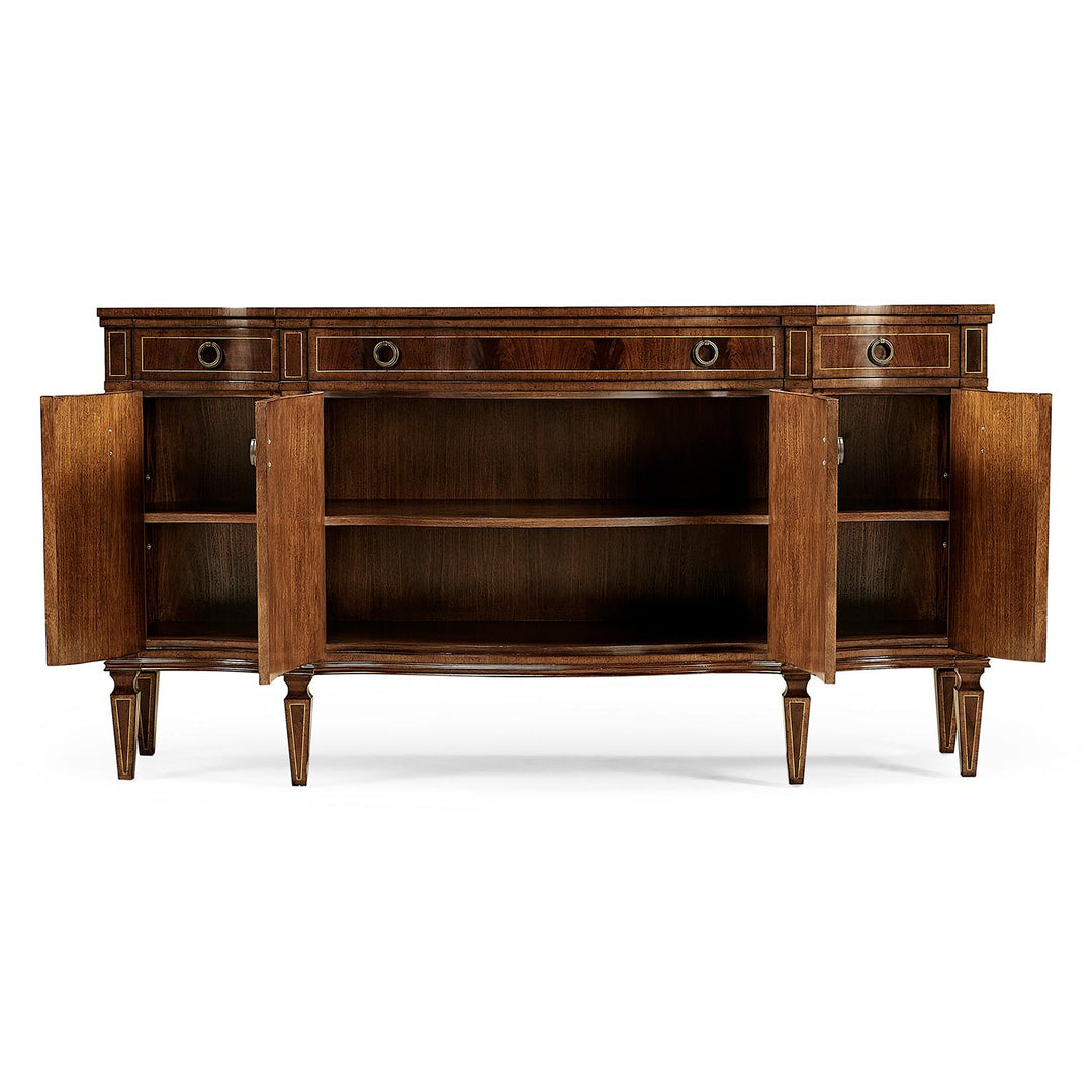 Buckingham Serpentine Mahogany Sideboard - Jonathan Charles
