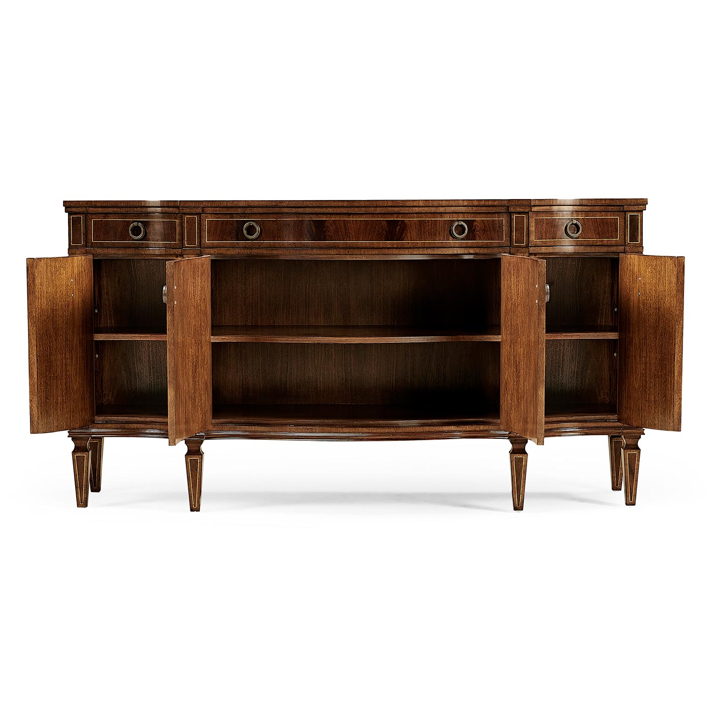 Buckingham Serpentine Mahogany Sideboard - Jonathan Charles