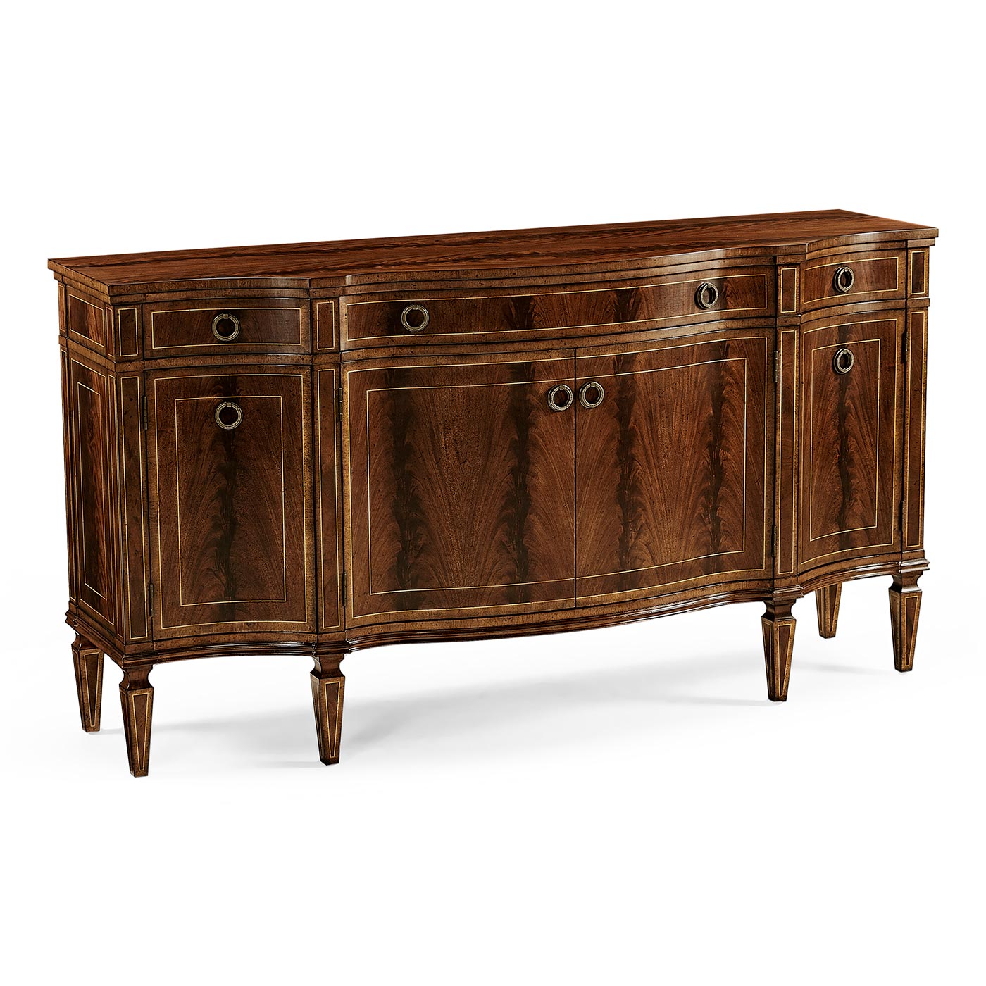 Buckingham Serpentine Mahogany Sideboard - Jonathan Charles