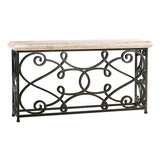 Large Console Table Wrought Iron - Limed - Jonathan Charles