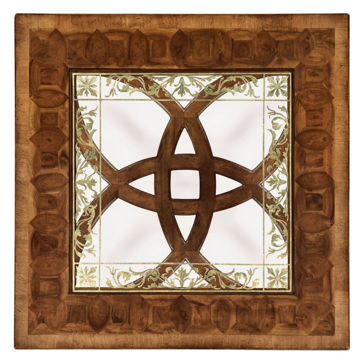 Square Side Table Oyster with Eglomise Top - Small - Jonathan Charles