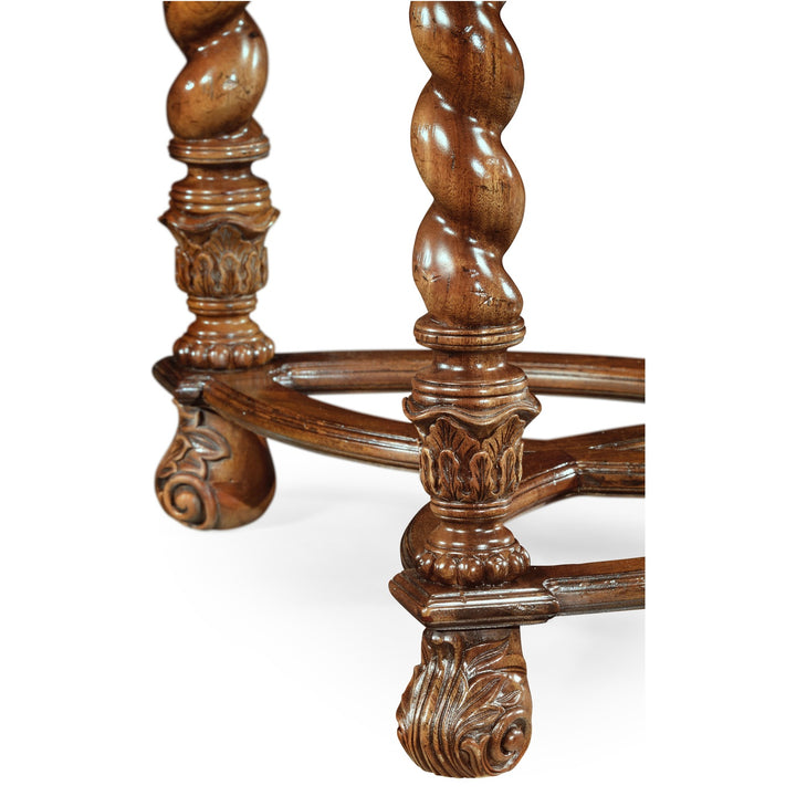 Square Side Table Oyster with Eglomise Top - Small - Jonathan Charles