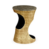Emperor Gold Round Cut-Out Lamp Table - Jonathan Charles