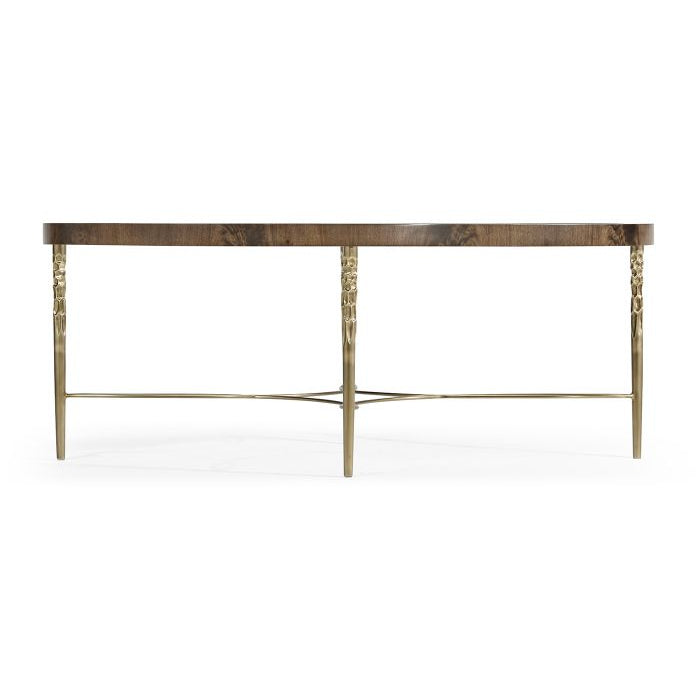 Ovalt Buckingham soffbord i mahogny