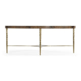 Ovalt Buckingham soffbord i mahogny