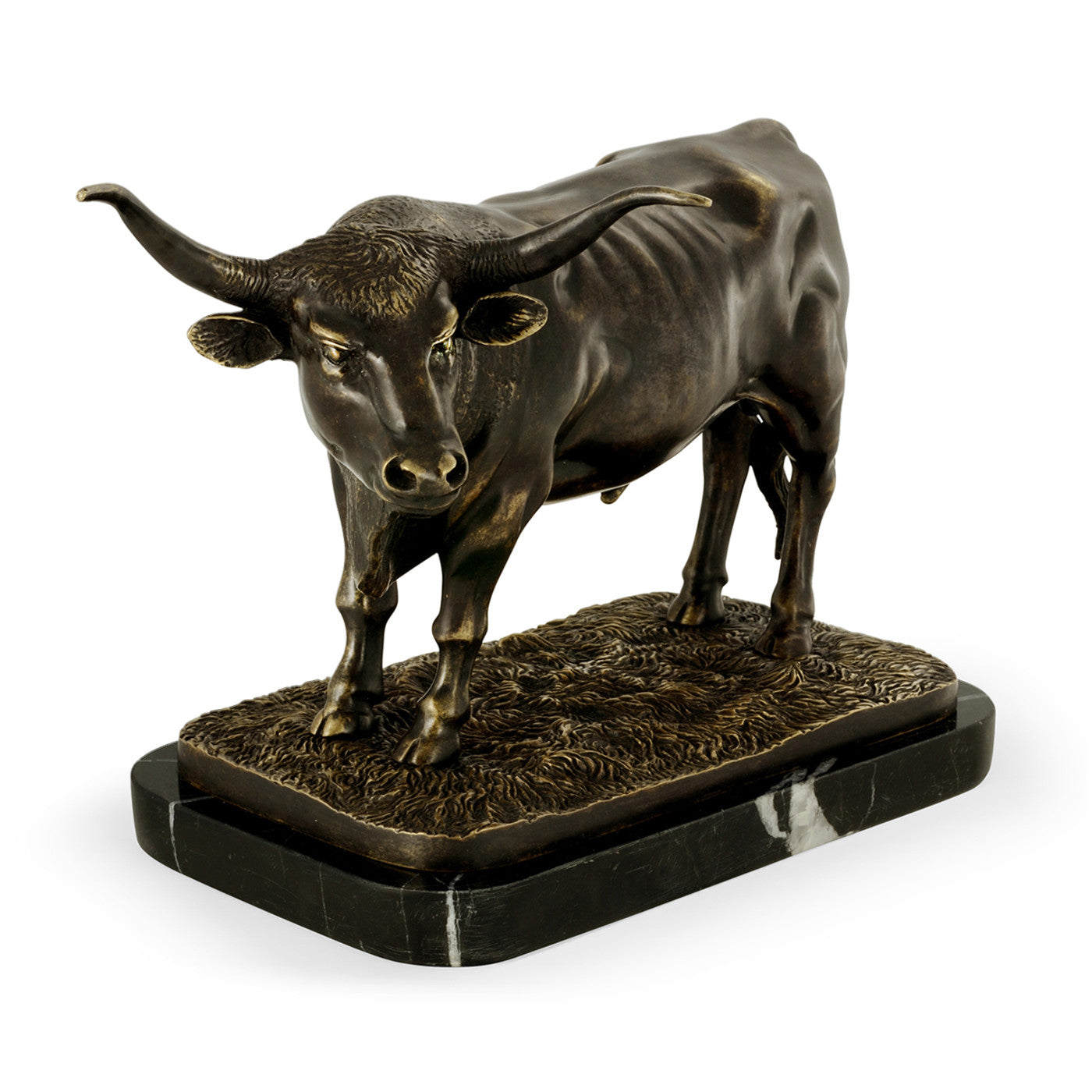 Antikt mörkt brons Longhorn