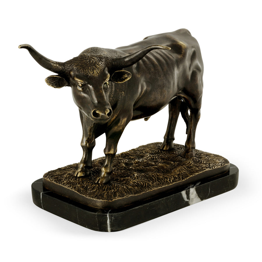 Antikt mörkt brons Longhorn