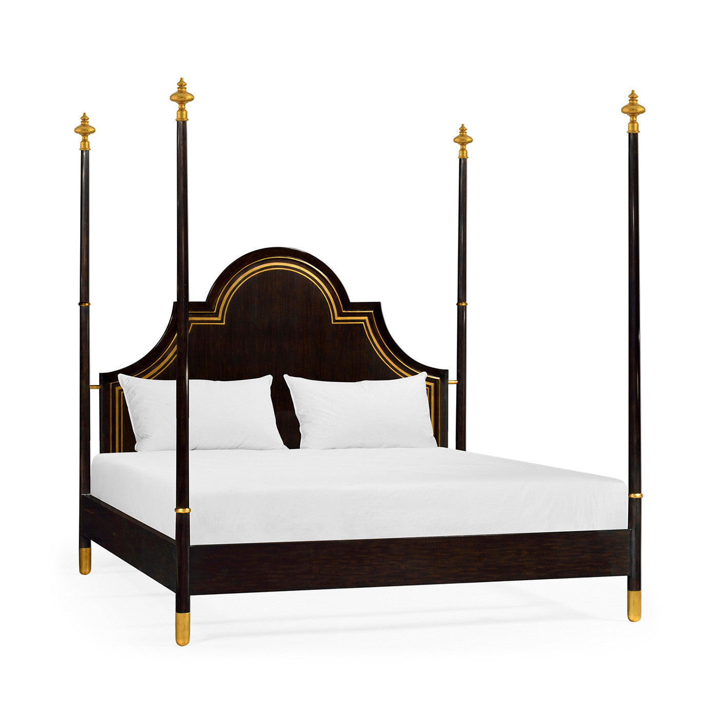 Super King Bed Palace Four Poster - Antique Gold - Jonathan Charles