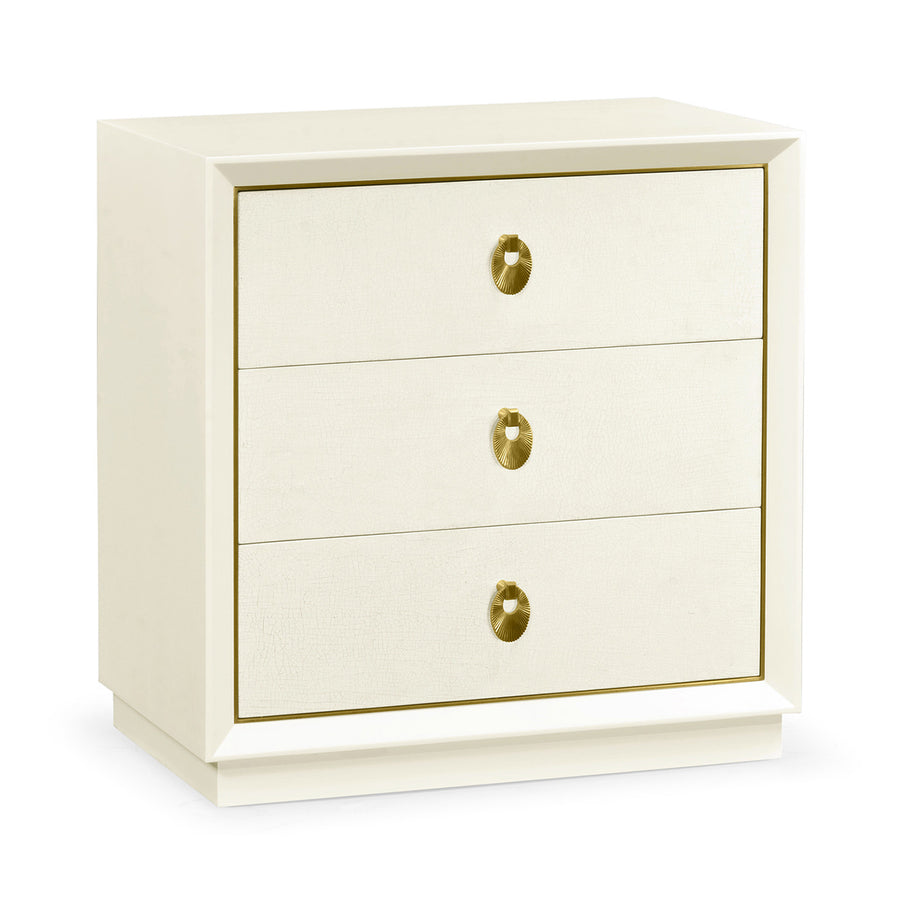 Liten kista Three lådor Crackle keramik Lacquer