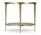 Geometric Round Lamp Table