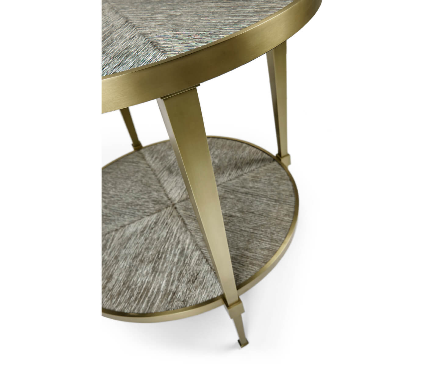 Geometric Round Lamp Table