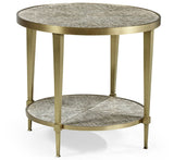 Geometric Round Lamp Table