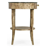 Hamilton Oval Bedside Table - Jonathan Charles