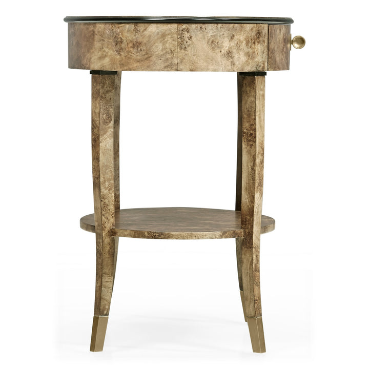 Hamilton Oval Bedside Table - Jonathan Charles