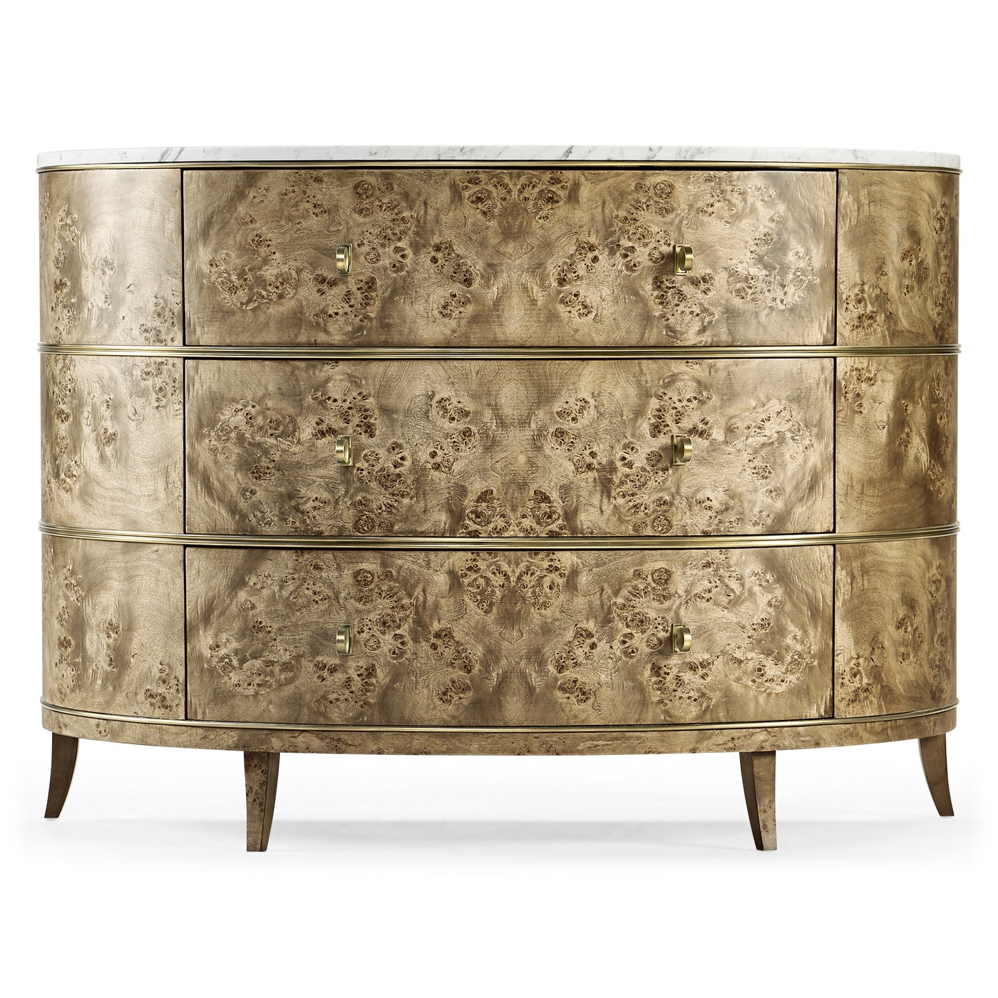 Hamilton Demilune with Marble - Jonathan Charles