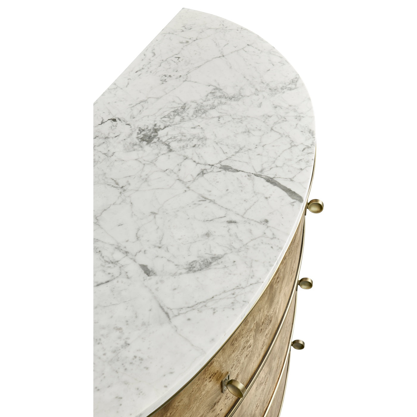 Hamilton Demilune with Marble - Jonathan Charles