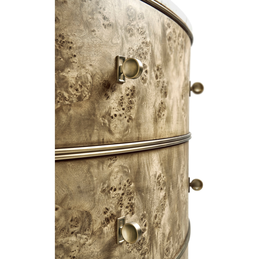 Hamilton Demilune with Marble - Jonathan Charles