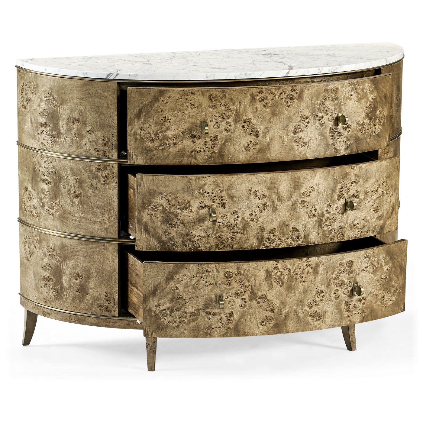 Hamilton Demilune with Marble - Jonathan Charles