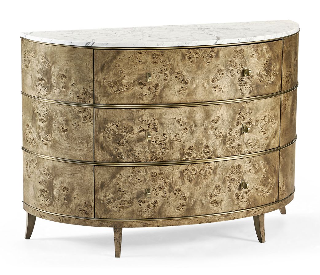 Hamilton Demilune with Marble