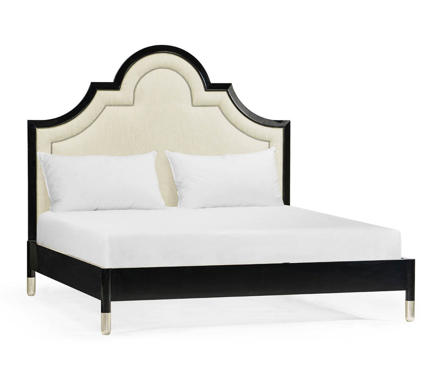 Madison Piano svart UK Queen säng