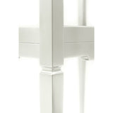 Lacquered White Side Table with Drawer