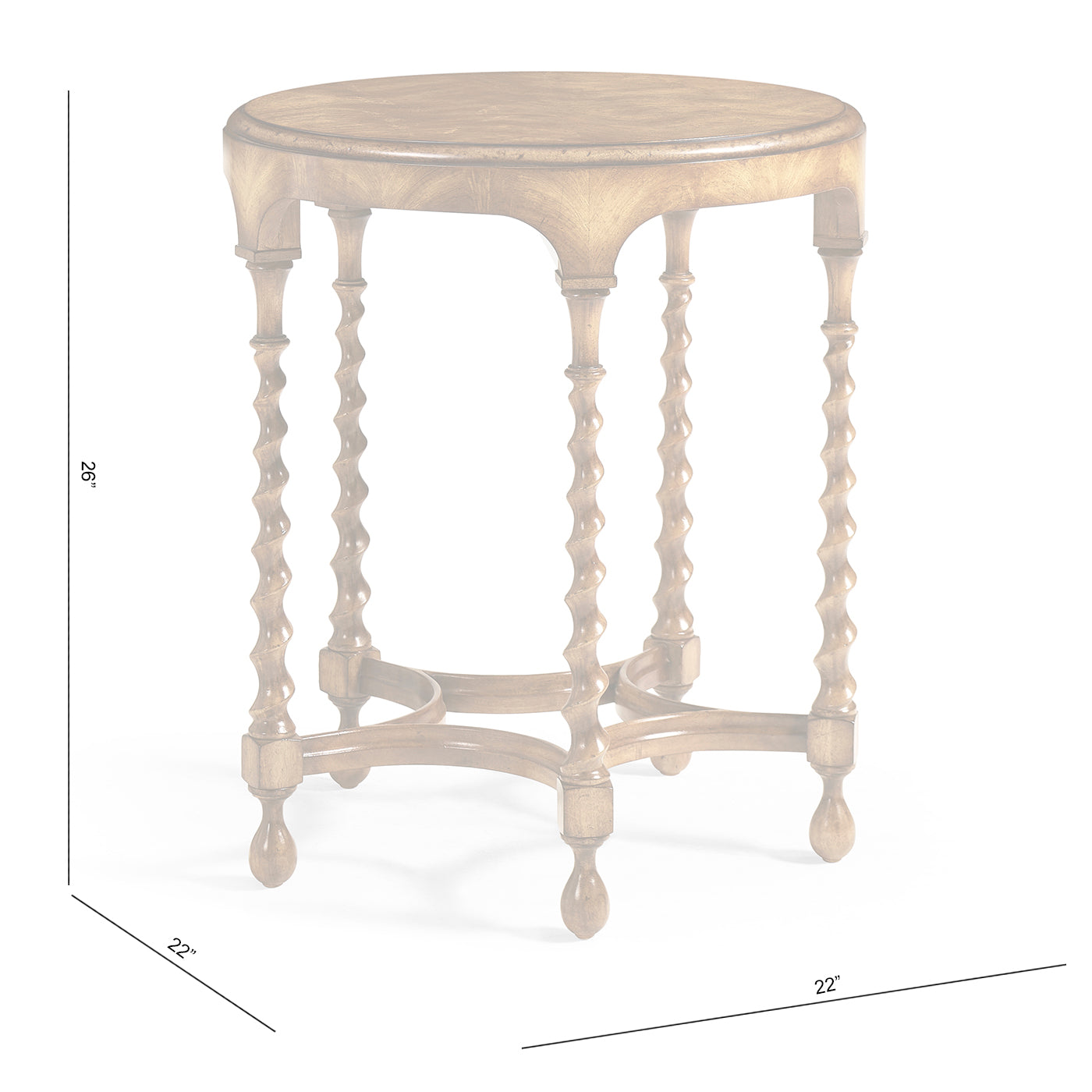 Orsman Round Side Table - Jonathan Charles