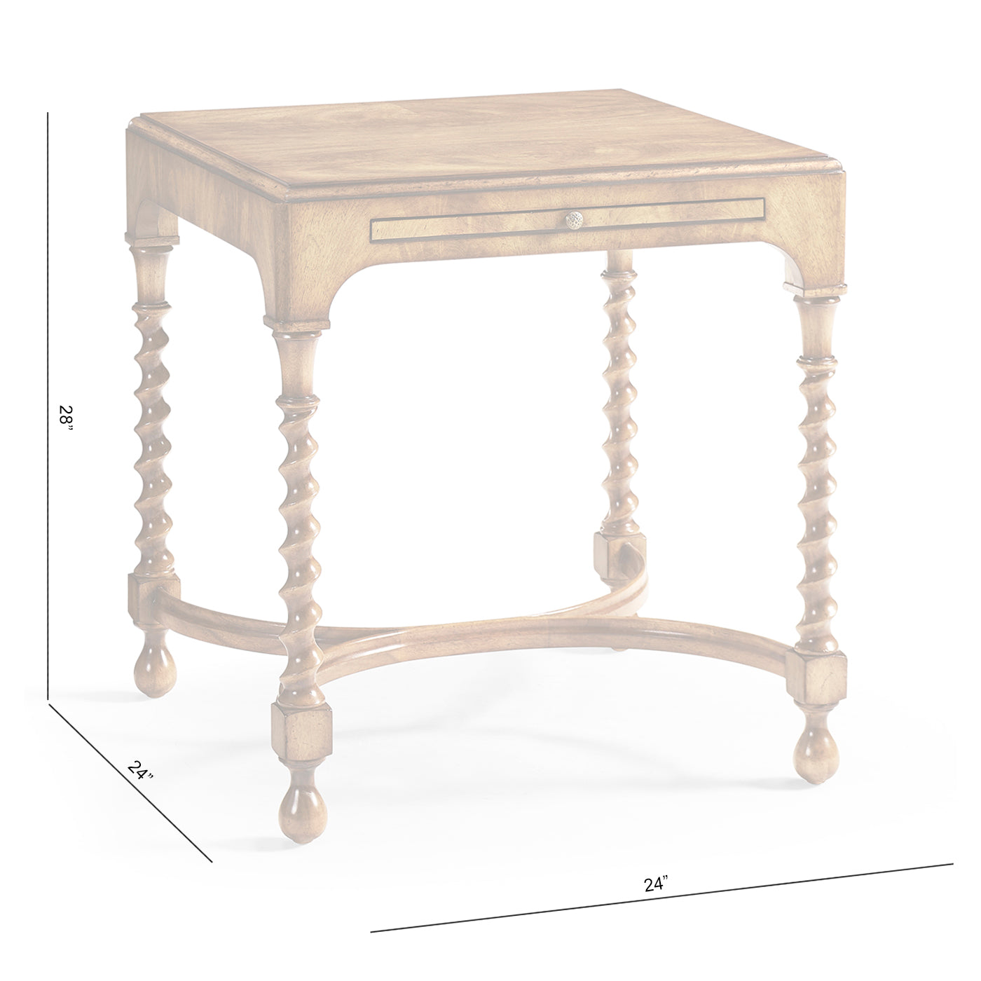 Orsman Square Side Table - Jonathan Charles
