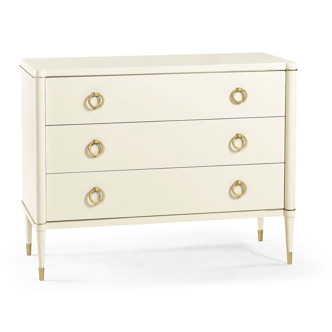 Large Chest of Drawers Painted Ivory