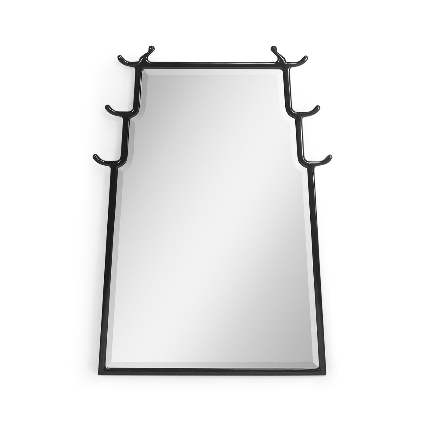 Wall Mirror Asian Fusion - Smoky Black